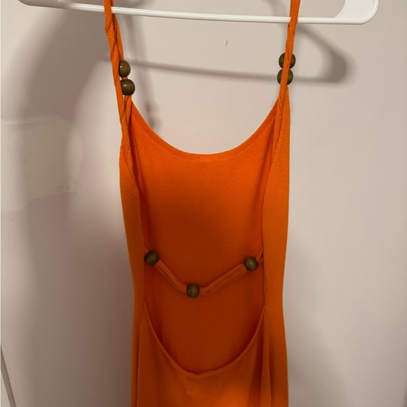 Peppermayo Vibrant Knit Maxi Dress - Bright Orange - Picture 3 of 4
